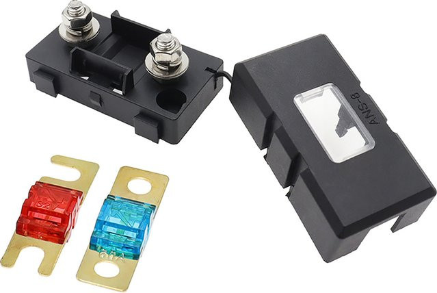 ANS Sicherungsbolzen mit Gabelstecker und Basisplatte für 20V bis 200A - Bild 1