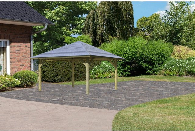 Karibu Pavilloncarport Vigo 1 aus Nadelholz - Bild 1