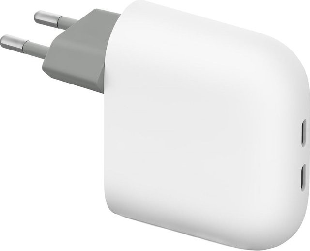 Google Netzladegerät 67W mit 2 x USB-C in Weiß GA09856-EU - Bild 1