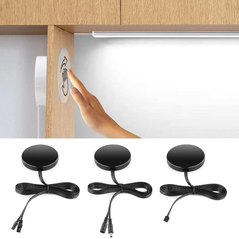 Rybakov LED Touch Dimmer mit Holz Panel in Schwarz für 12V 24V LED Streifen und Bar Beleuchtung - Bild 6