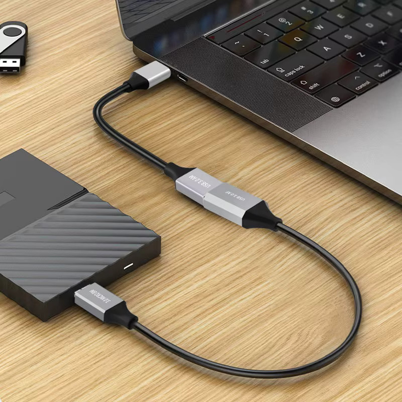 WEFAWAN USB-C auf Micro-USB Datenkabel 5Gbps in Schwarz für MacBook, Laptop, Smartphone und externe Festplatten SSD/HDD - Bild 2