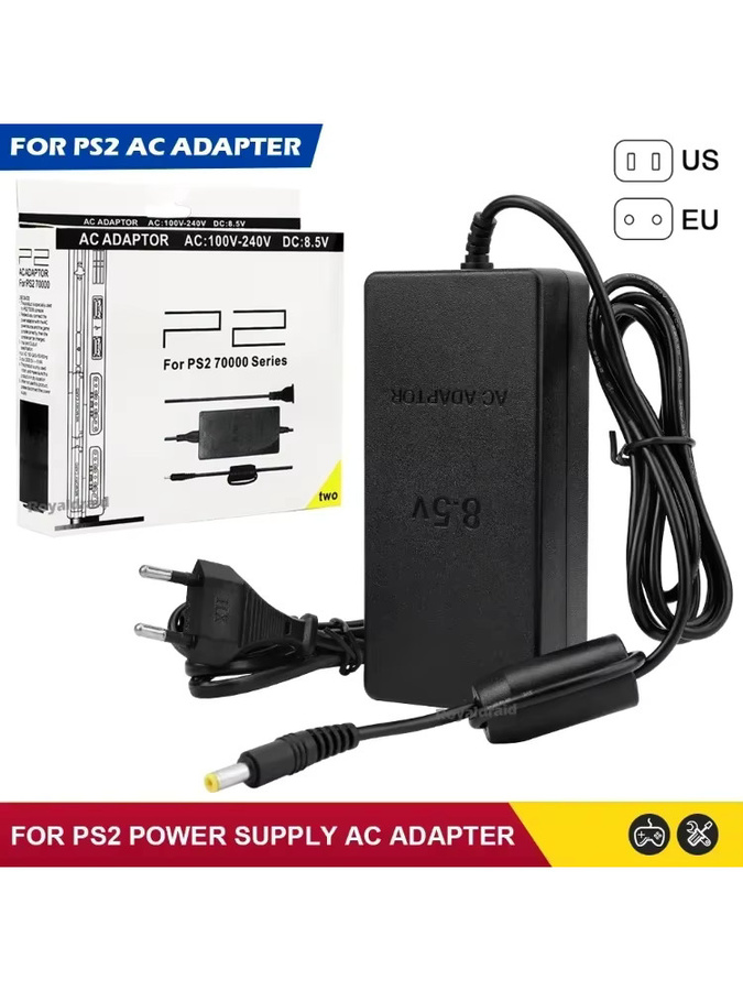 HeroAngel Netzteil für PS2 Slim 7000 Serie Spielkonsole, AC-Adapter Ersatz mit Barrel Plug, Schwarz - Bild 7
