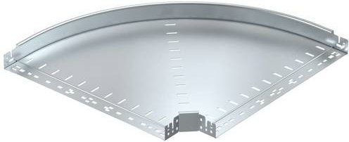 OBO Bettermann Bogen aus Metall in Silber, Breite: 600 mm, Höhe: 60 mm - Bild 1