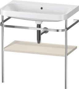 Duravit Möbelwaschtisch-Kombi Happy D.2 Plus mit Konsole in Tau matt und weißem Keramikwaschbecken, B/T: 77,5 x 49 cm - Bild 1