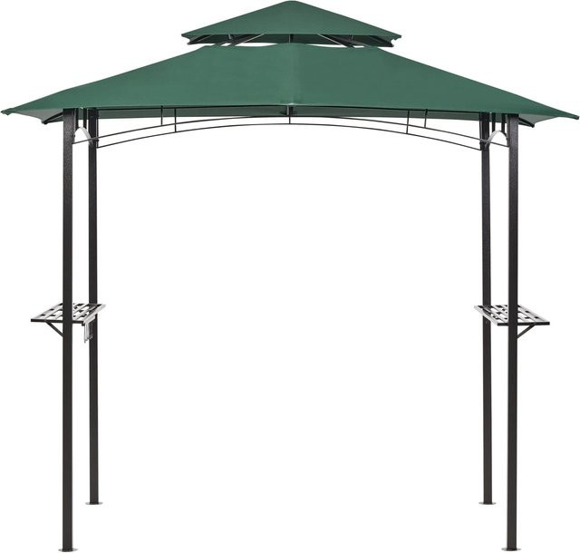 Beliani Pavillon NARO Dunkelgrün B: 185 cm, T: 121 cm, H: 245 cm - Bild 1