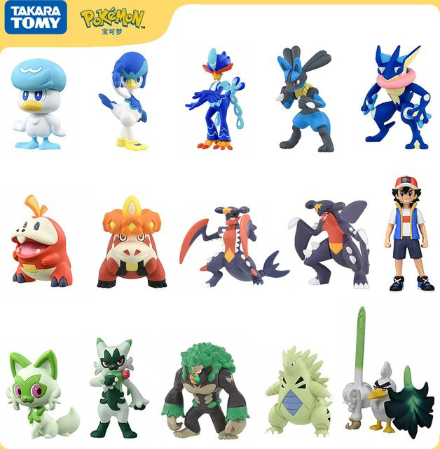 TAKARA TOMY Pokémon Figuren, Floragato Sprigatito Quaxwell Crocalor Modell Puppe, ab 4 Jahren - Bild 1