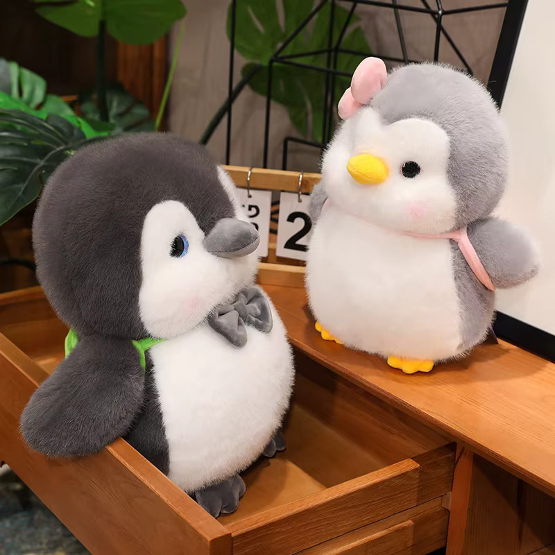 Molutian Pinguin Plüschtiere, Stofftier Kissen, 2-teiliges Set - Bild 2