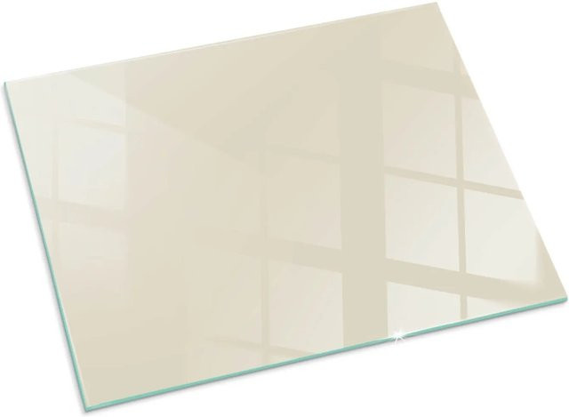 Tulup Glasplatte für Kamin und Kaminofen in Gelb, B/T: 80 x 60 cm - Bild 1
