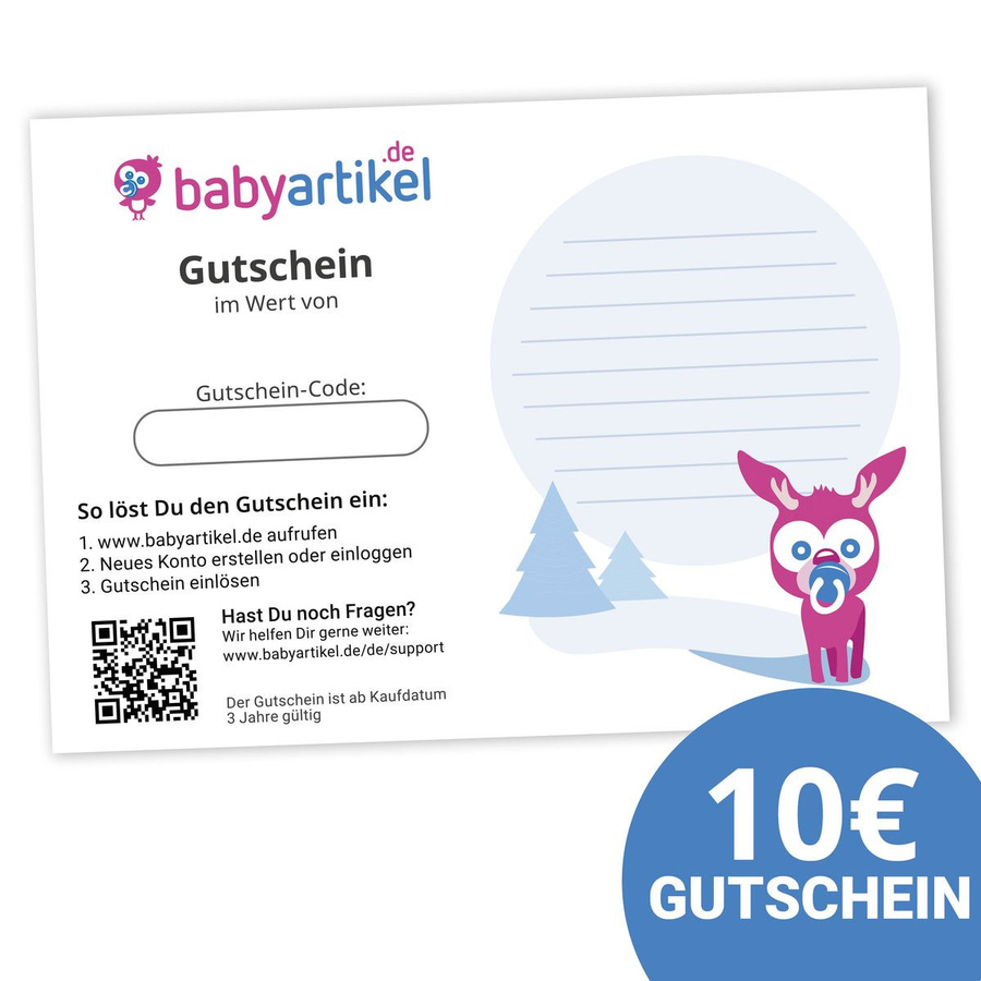 Babyartikel.de Geschenkgutschein im Wert von 10 Euro für Babyartikel - Bild 1