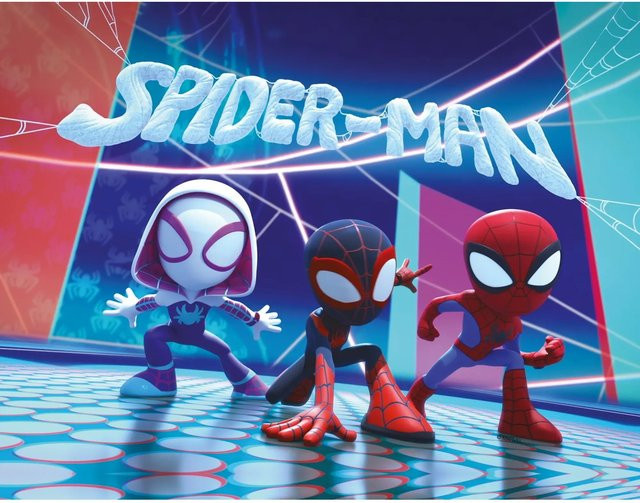 Komar Keilrahmen Spiderman Glowy Spideys, B/H: 30 x 40 cm, Multicolor - Bild 1