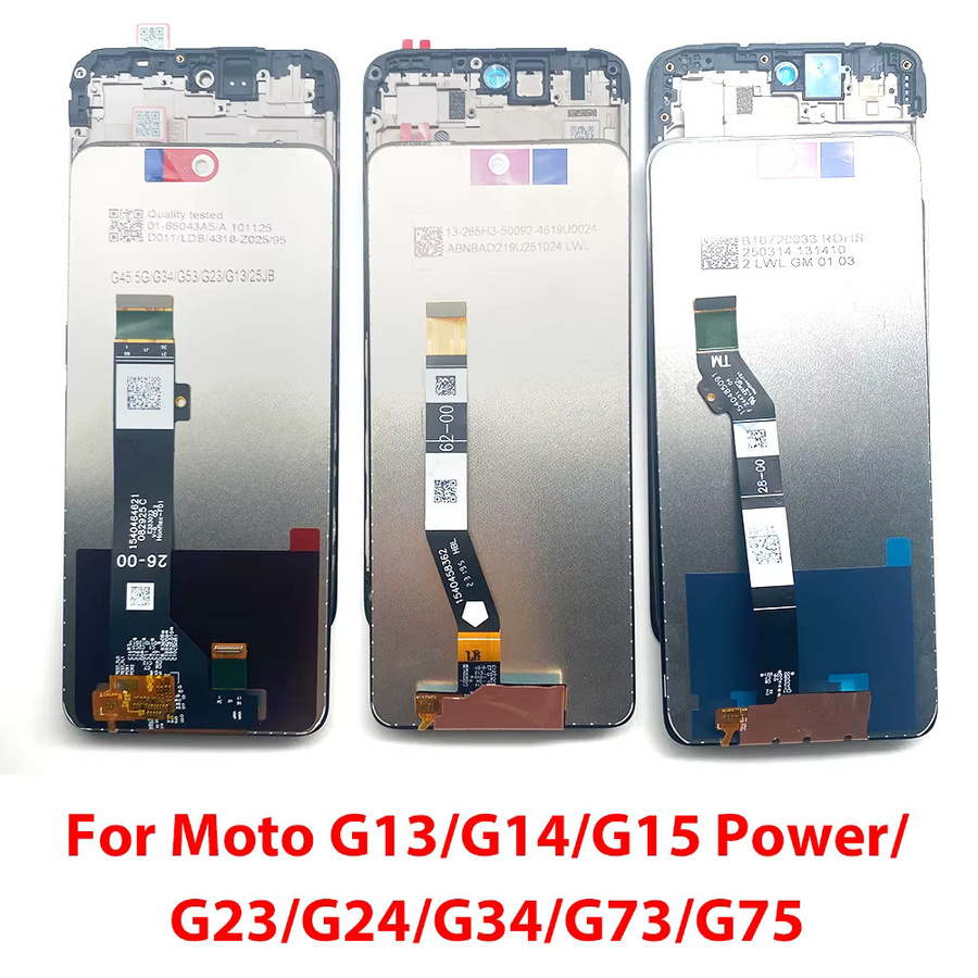 Motorola Ersatz-LCD-Display mit Touch-Digitizer-Einheit für Moto G13 G14 G15 Power G23 G24 G34 G73 G75 - Bild 5