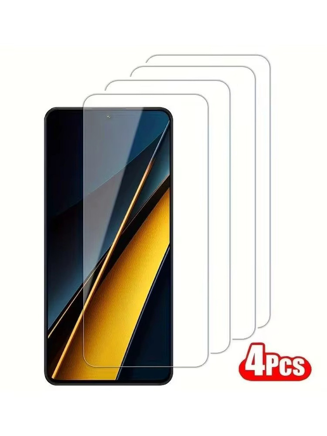4er-Pack Displayschutzfolie aus gehärtetem Glas für Xiaomi Redmi 10 10A 10C 12 12C 13 13C 14C Note 10S 12S, transparent, Anti-Scratch HD - Bild 6