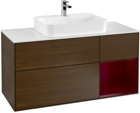 V&B Waschtischunterschrank Finion in Weiß, Breite: 120 cm, Tiefe: 50,1 cm, Höhe: 50,1 cm - Bild 1