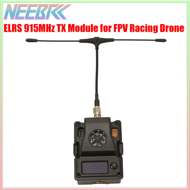 NeebRC ELRS 915 MHz TX Modul Sender ExpressLRS Crossfire Hochfrequenz für Long Range FPV Racing Drone Multicopter Quadcopter in Schwarz - Bild 1