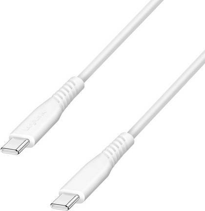 LogiLink USB-C Kabel USB 2.0 in Weiß, Länge: 0,3 m, CU0260 - Bild 1