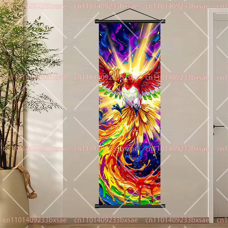 Pokémon Anime Wandkunst Poster mit Eevee, Pikachu, Suicune, Charizard und Mewtwo in Mehrfarbig von TAKARA TOMY - Bild 1