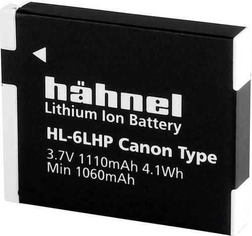 Hähnel Fototechnik HL-6LHP Kamera-Akku Ersatz für NB-6L und NB-6LH, 3,7V, 1110 mAh, Schwarz - Bild 1