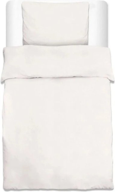 Beautissu Bettwäsche Set Julie Renforcé aus Baumwolle, 2-teilig, Weiß, Bettbezug B: 135 cm, H: 200 cm und Kopfkissenbezug B: 80 cm, H: 80 cm - Bild 1