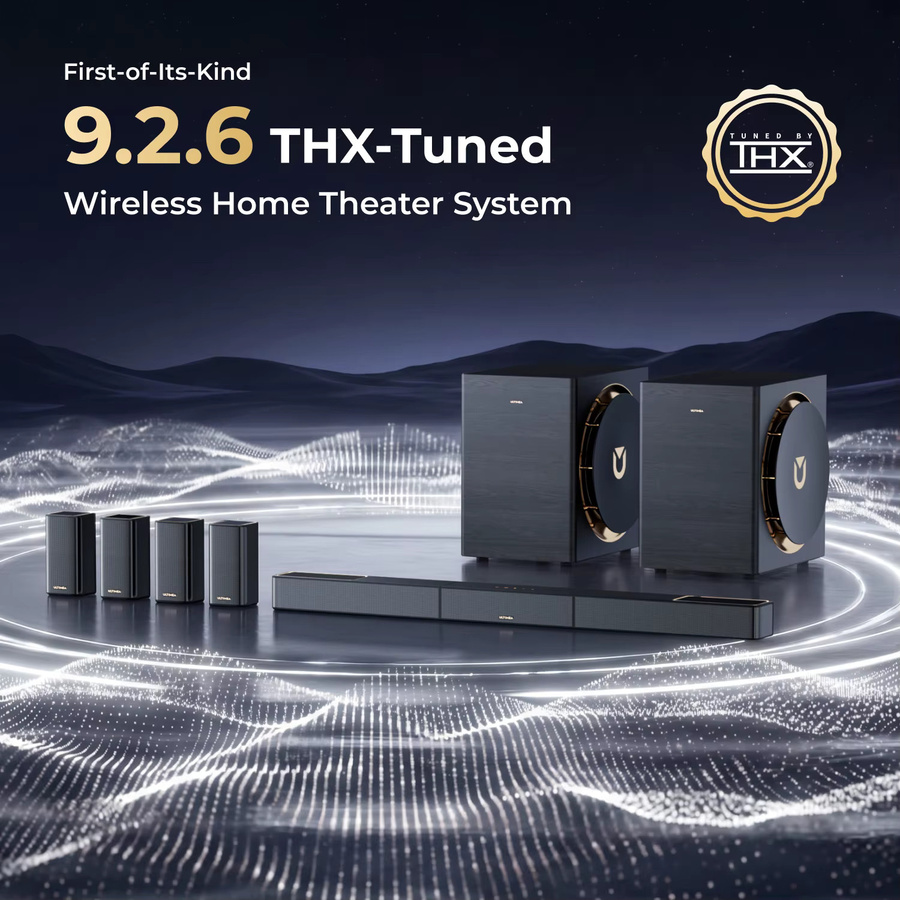 ULTIMEA 9.2.6 Soundbar mit Dolby Atmos und DTS:X, 2000W Wireless Surround Sound System in Schwarz mit Dual 10-Zoll-Subwoofern und GaN-Verstärker - Bild 2