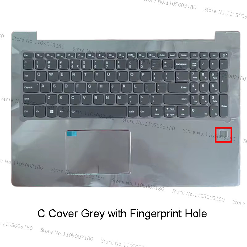 Lenovo IdeaPad 520-15 520-15IKB Ersatzgehäuse Set in Grau mit LCD Back Cover, Frontrahmen, Handballenauflage, Bottom Case und Scharnieren - Bild 3