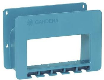 Gardena Wandschlauchhalter Schlauchboy in Blau und Türkis mit Ablage für Bewässerungszubehör - Bild 1