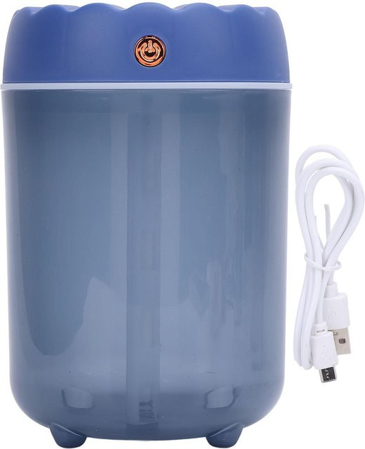 OutsideWorld USB Luftbefeuchter mit 1,8 l Fassungsvermögen, 7-farbigem Nachtlicht und automatischer Abschaltung in Grau - Bild 1