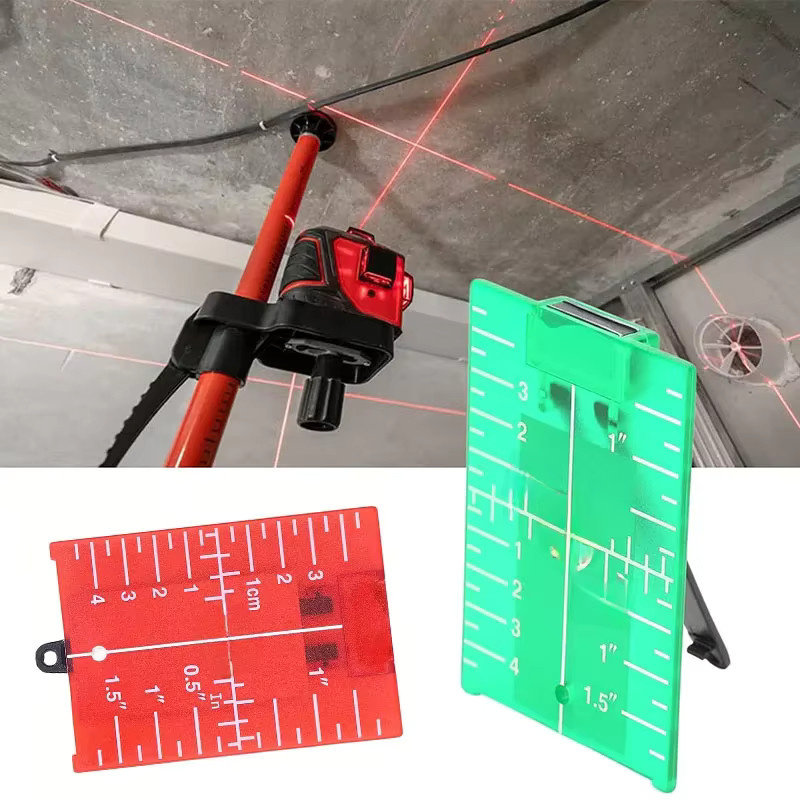NIUXIANG Magnetische Laser Target Bodenzielplatte mit Halterung für Strahllaser in Grün und Rot - Bild 6