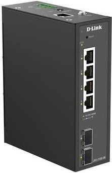 D-Link DIS-210G-06 Smart Managed Gigabit Industrial Switch mit 6 Ports in Schwarz - Bild 1