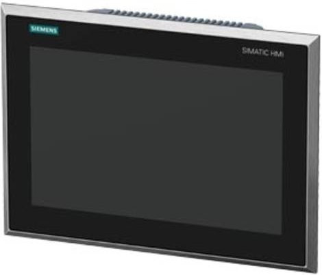 Siemens SPS-Touchpanel 6AV2144-8MC20-0AA0 in Schwarz mit Ethernet/LAN und Edelstahlgehäuse - Bild 1