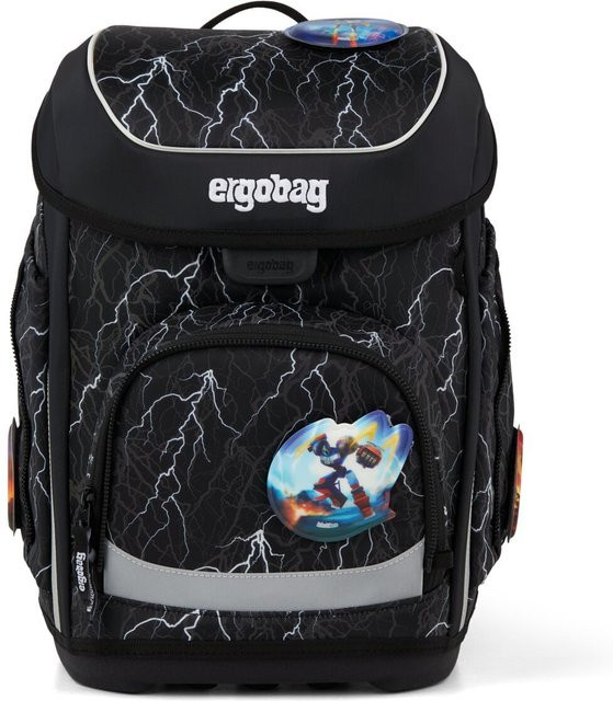 ergobag cubo Schulranzen 5-teiliges Set Kollektion 2026 Super ReflektBär Reflex in Schwarz - Bild 1
