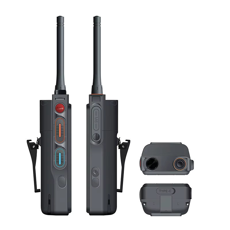 Uniwa P8 DMR/Analog Dual-Mode Smart Walkie-Talkie mit Touchscreen, Android 14, Wasserdicht, 5000mAh, UHF & VHF Dual-Band, Schwarz - Bild 3