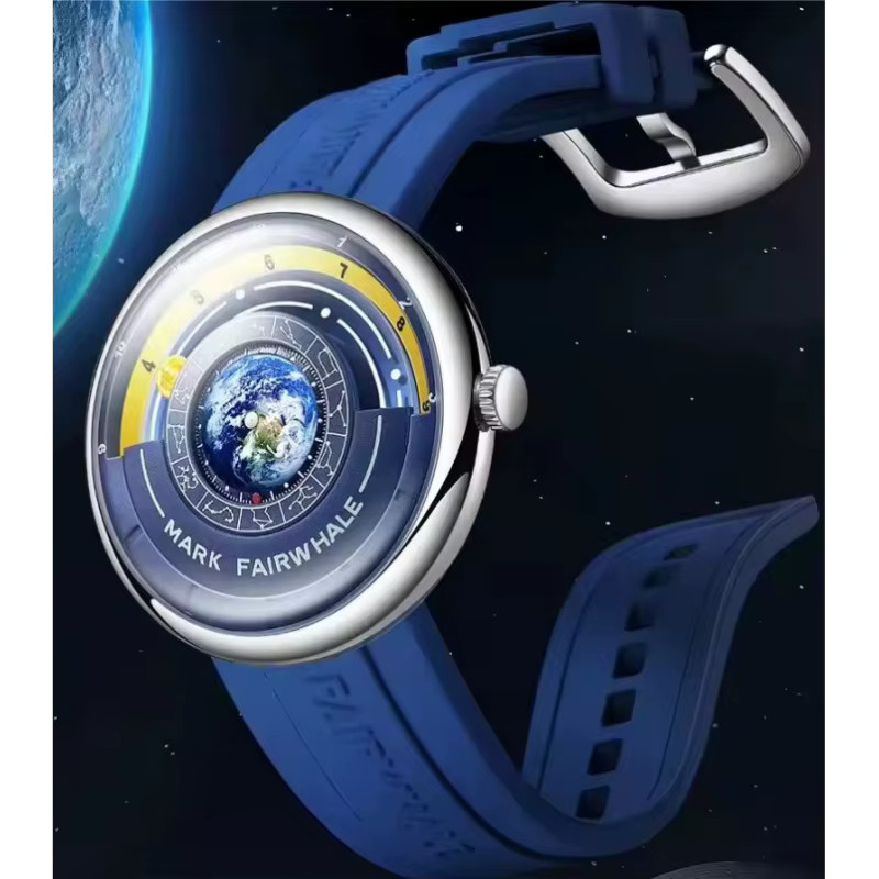 Mark Fairwhale Armbanduhr, Quarz, Silikonarmband, Herren, Blau - Bild 3