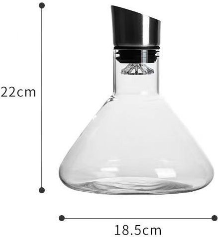 Yiran Furniture Weinseparator Luxuriöser Rotwein-Dekanter aus Glas in Transparent - Bild 1