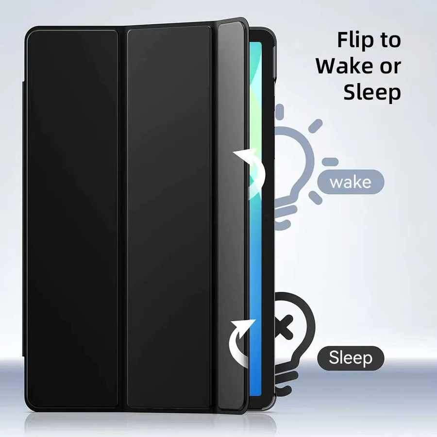 Samsung Galaxy Tablet-Hülle mit Smart Auto Sleep/Wake Funktion in Schwarz und Grün für A7 Lite, S6 Lite, Tab A9, A8, A7, S7, S8, S9 und Plus FE - Bild 2
