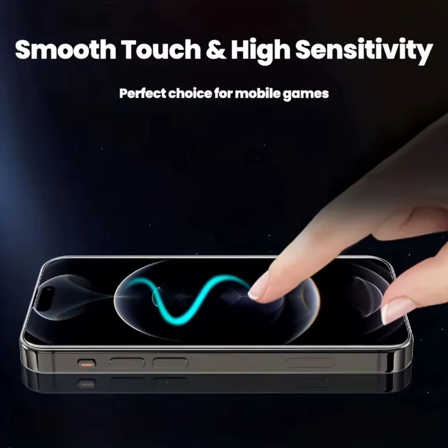 Caynes Privatsphäre Hydrogel Screen Protector für iPhone 11 bis iPhone 17 Pro Max, Anti-Spy Displayschutz, transparent - Bild 4