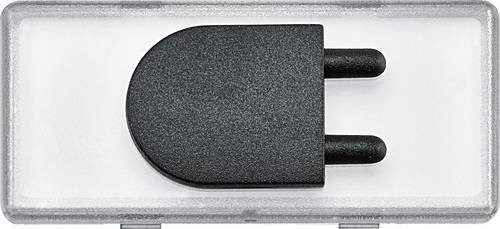 Merten Abdeckung für Wechselschalter aus Glas in Schwarz und Transparent - Bild 1