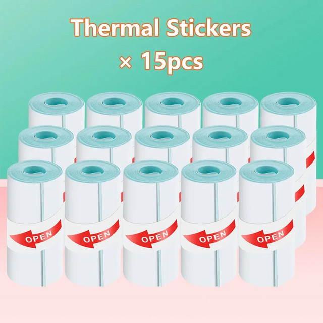 Weißes Thermopapier für tragbare Mini-Thermodrucker mit 57 mm Breite - Bild 1
