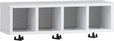 Schildmeyer Regal Lugo in Kreideweiß, B/H: 59,8 x 20,2 cm - Bild 1
