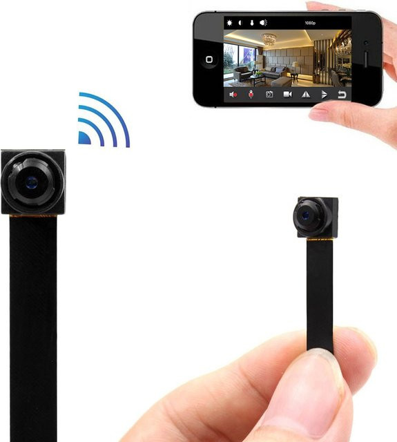 HUOMOI Tragbare Mini-WLAN-Überwachungskamera in Schwarz für deine Sicherheit zu Hause - Bild 1