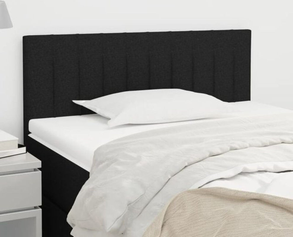 Kopfteil vidaxl in Schwarz aus Stoff, Modern und Klassisch, B: 80 cm, H: 78-88 cm, T: 5 cm - Bild 1