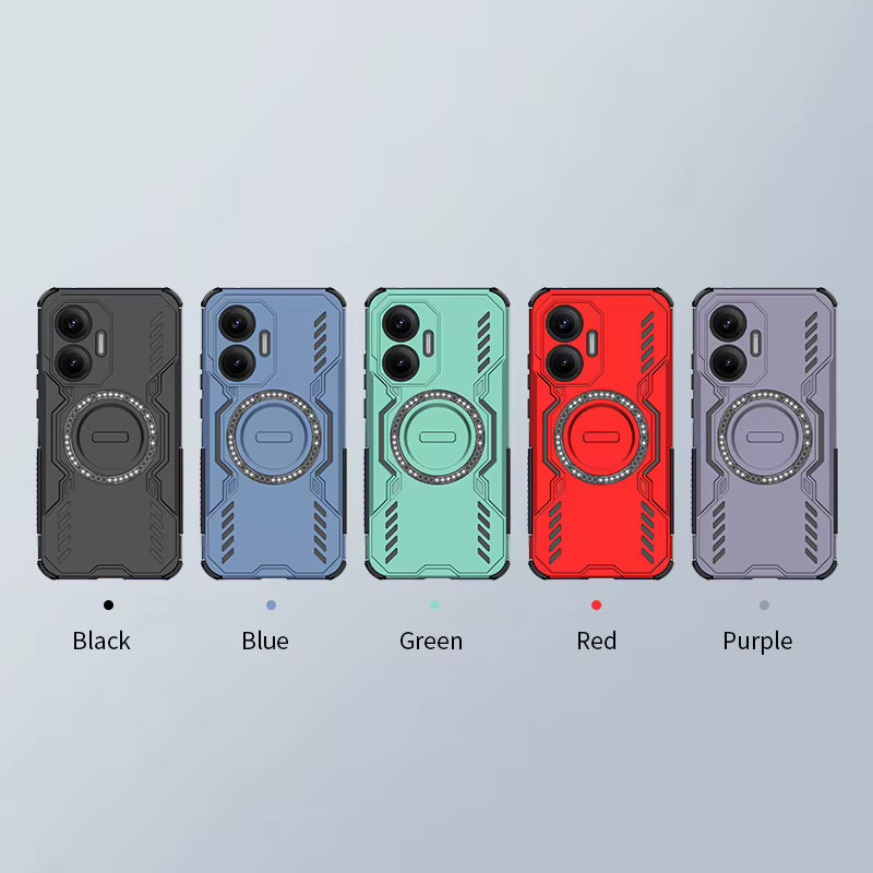 Armor Magnetische Handyhülle für Xiaomi Poco X8 Pro Max X8 X7 Pro in Schwarz mit Wärmeableitung und MagSafe Unterstützung - Bild 5