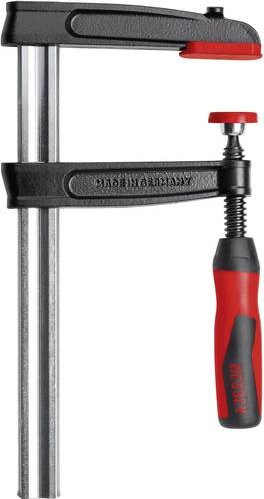 Bessey Temperguss-Schraubzwinge TPN-BE-2K in Rot mit einer Spannweite von 250 mm und einer Ausladung von 120 mm - Bild 1