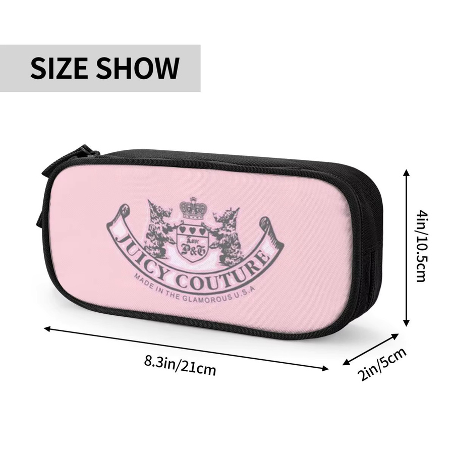 Juicy Couture Federmäppchen für Schüler in Pink mit großem Fassungsvermögen - Bild 2