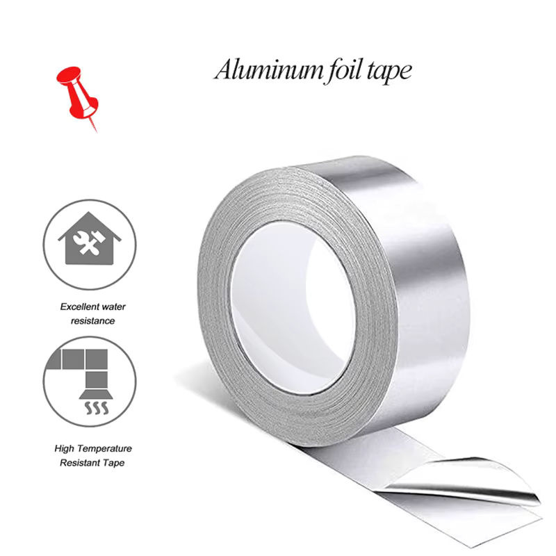 Selbstklebendes Aluminium-Folie-Band für die Küche, hitzebeständig und wasserdicht, Farbe: Silber - Bild 2