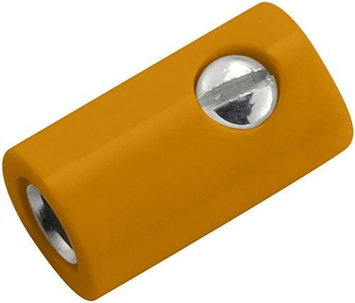 Kahlert Licht Miniatur-Laborbuchse gerade für Stift-Ø 2.6 mm in Orange - Bild 1