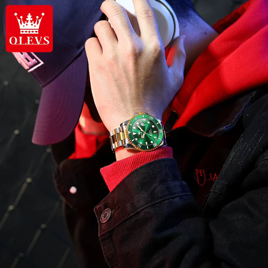 OLEVS Armbanduhr Automatik, Edelstahl, Herren - Bild 3