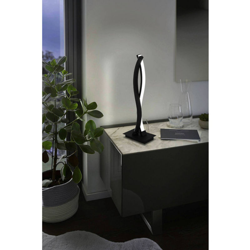 EGLO Tischleuchte LASANA 3 in Schwarz aus Stahl und Aluminium mit LED und 3000K - Bild 2