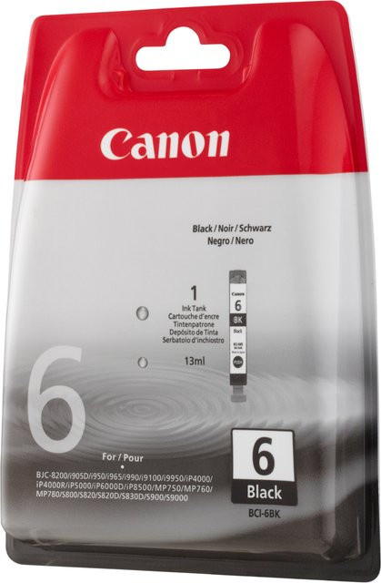 Canon BCI-6BK Tintenpatrone Schwarz für Inkjet-Drucker - Bild 1