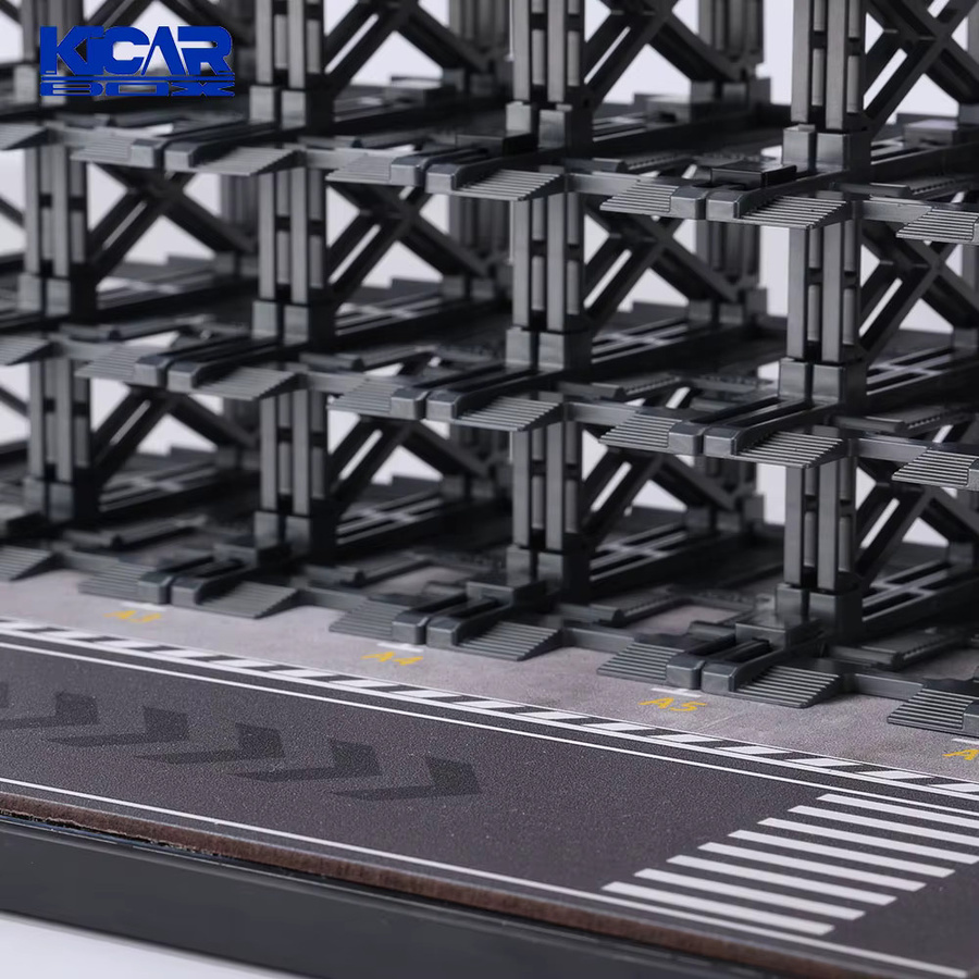 KicarMod 3D-Parkbau-Modellauto, 1:64, 24-Sitzer, mehrstöckiger Parkplatz - Bild 3