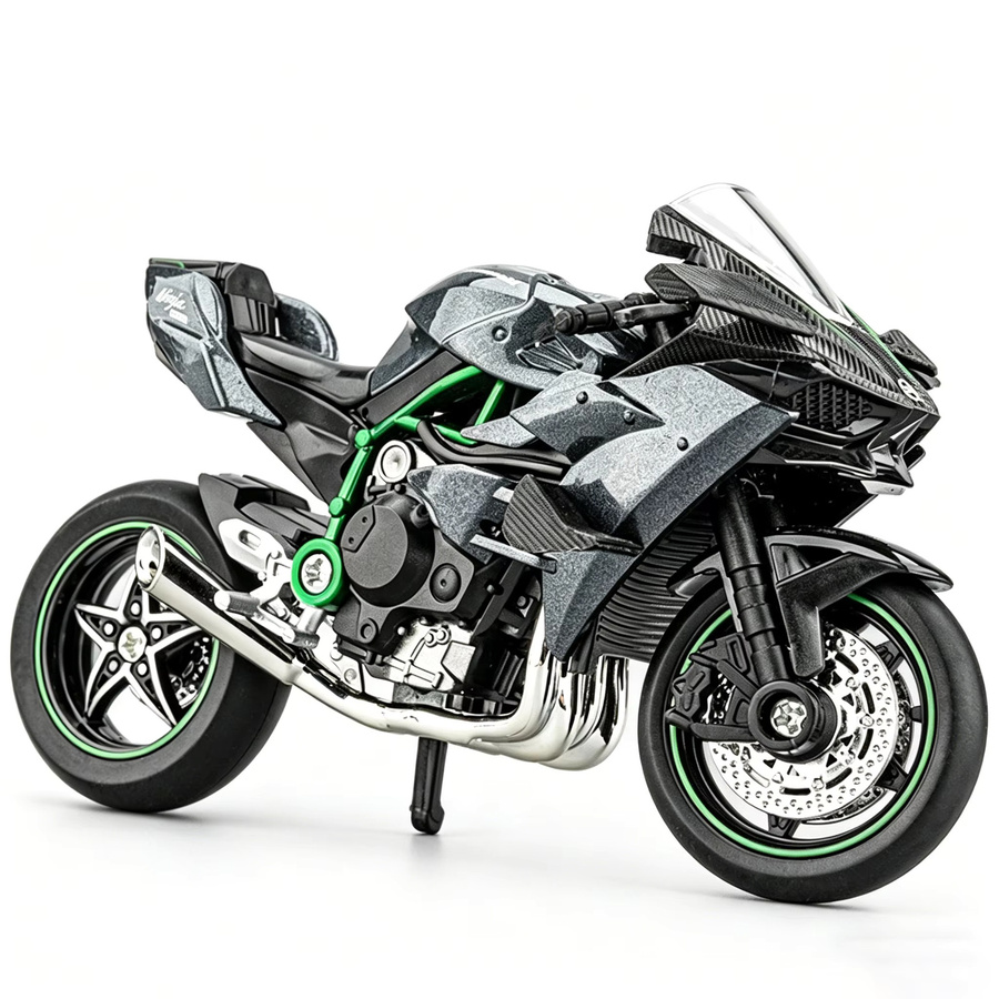 MAKEDA H2R GSX250R R3 Motorrad-Modell, 1:18, Metall, Blau - Bild 4